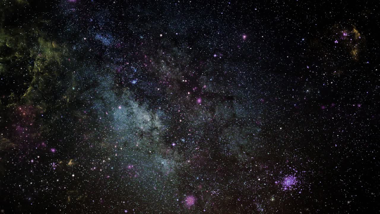 4k nebula clouds twinkling light in the dark universe