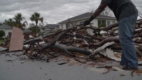 hurricane aftermath: debris removal
