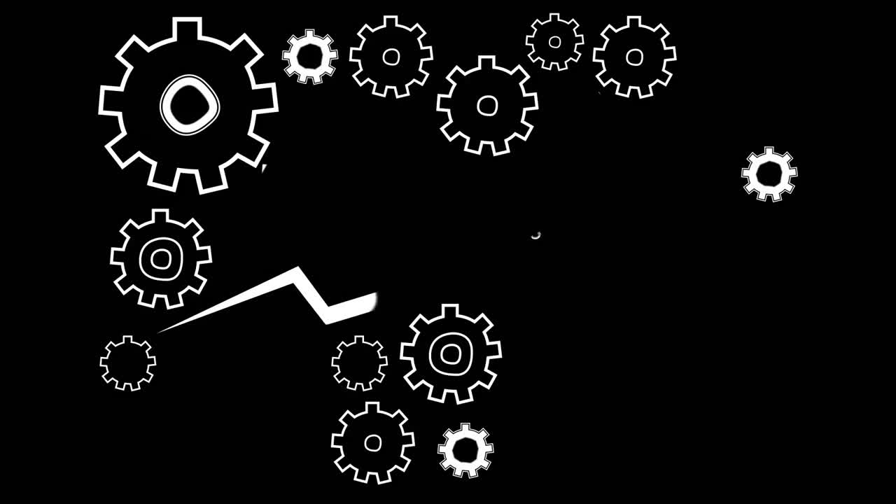 animazione di ingranaggi e ruote