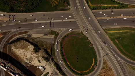 tráfico de intersección de carretera de carretera