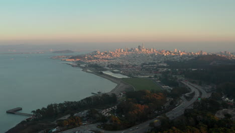 toma de establecimiento ascendente de la ciudad de san francisco desde presidio