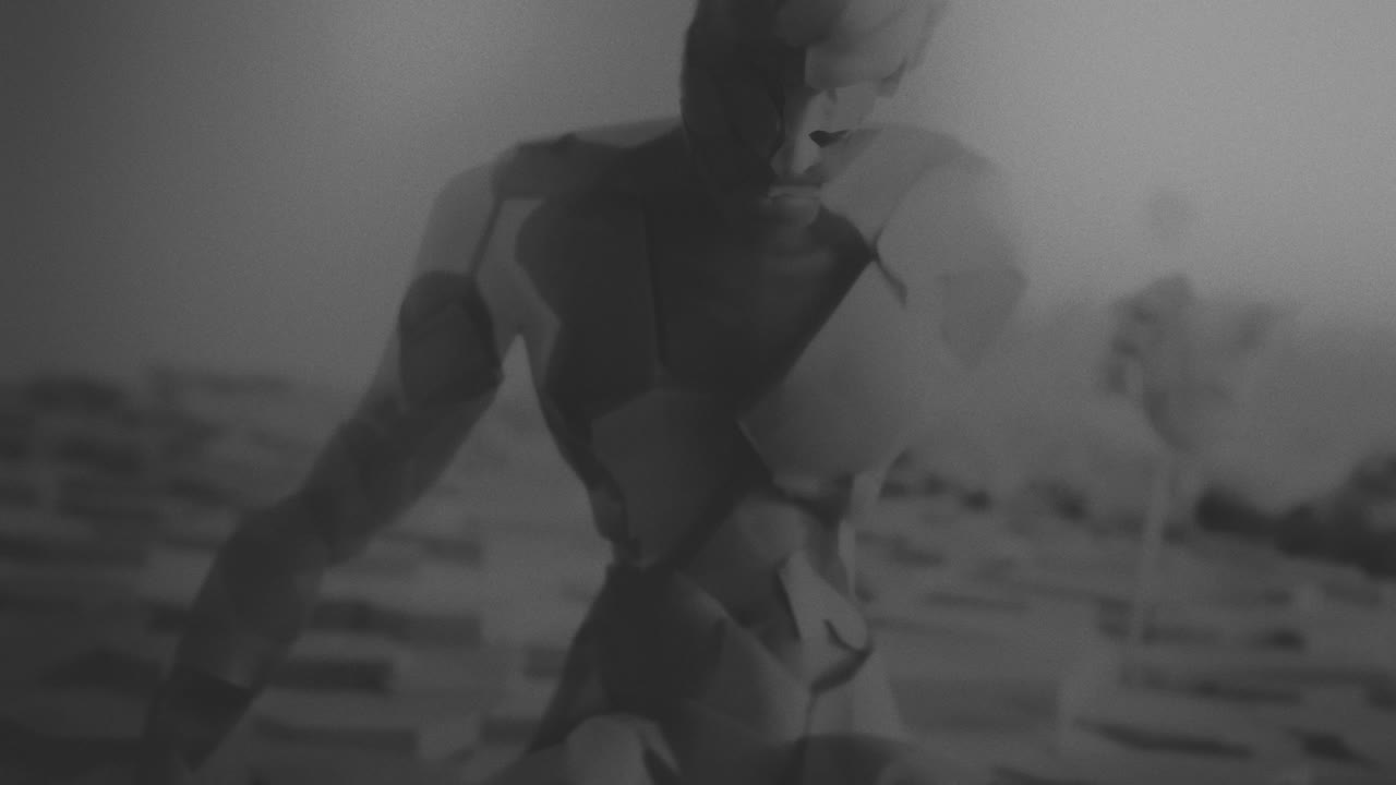 Destroyed andorids on a junkyard in xRay