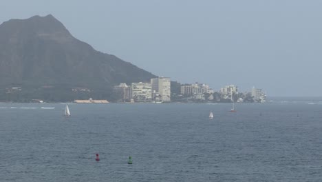 honolulu,oahu hawaii, vista desde el lado del océano
