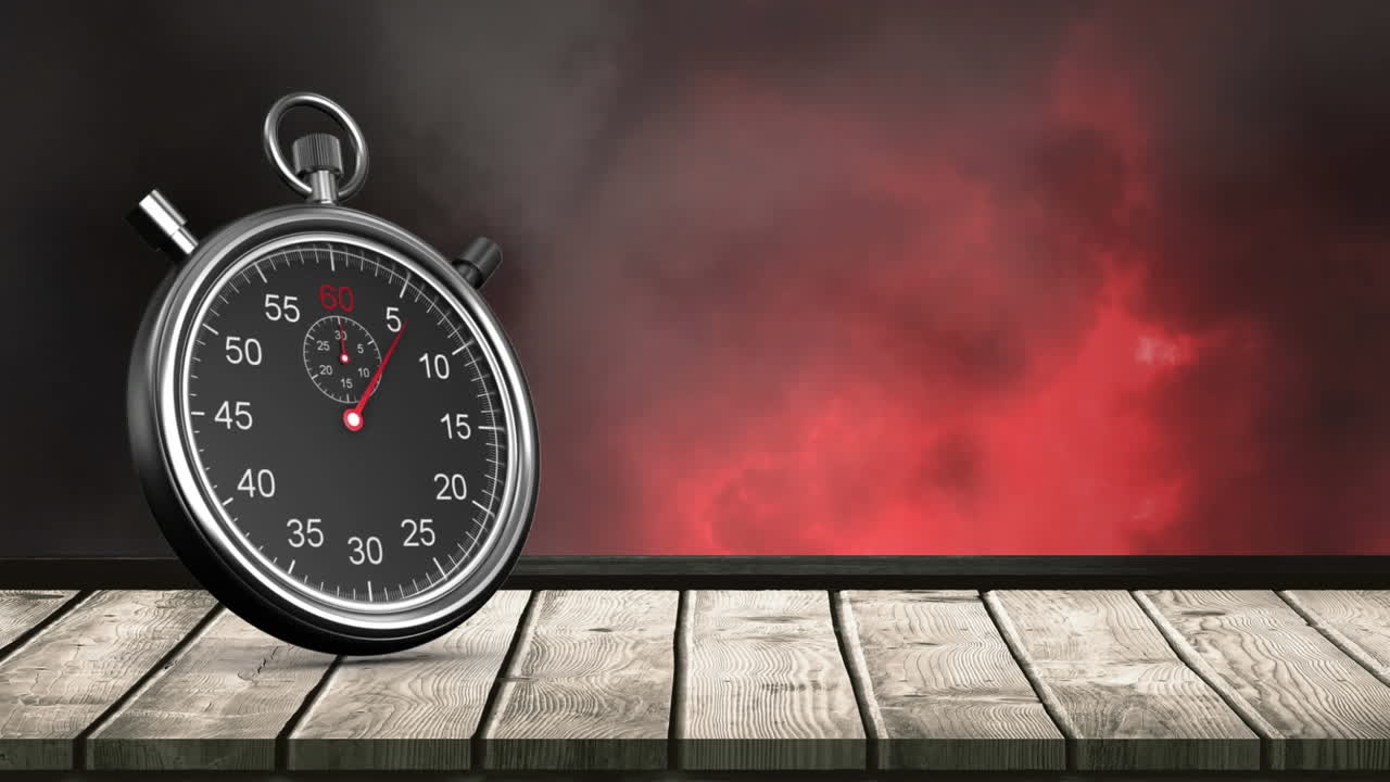 Stopwatch and clouds