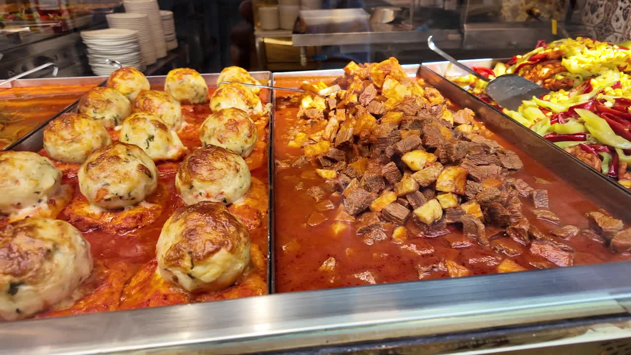 Selection of Prepared Foods on Display