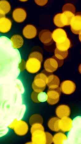 microcosmic world unveiled through vibrant green and golden textures