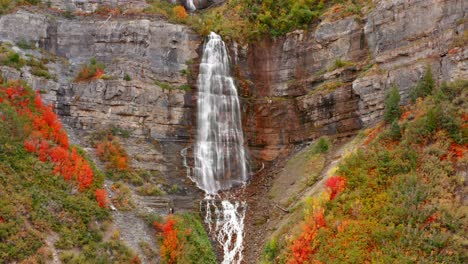 Waterfall-Drone-Shot-in-Utah