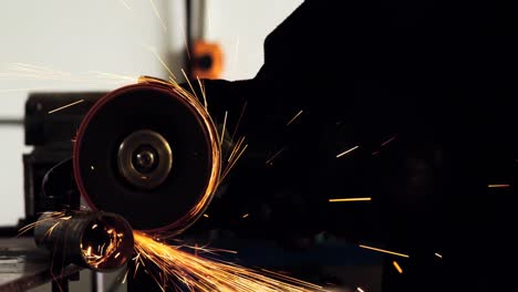 welder working at work shop