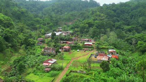 aerial circular view from roça são nicolau in são tomé e principe,africa