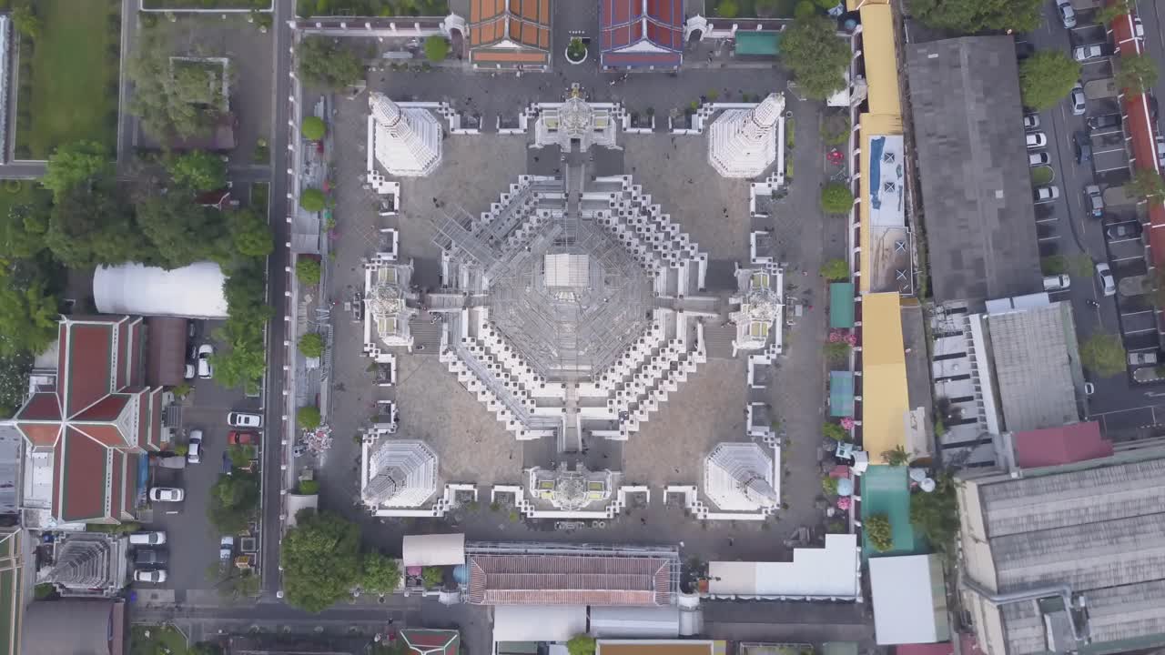 태국 의 아름다운 불교 사원 단지 의 공중 사진