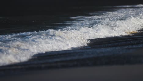 waves roll on the sandy beach in ersfjord