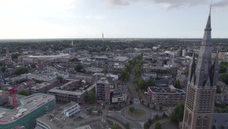 vista aérea pasando la iglesia de san vito y