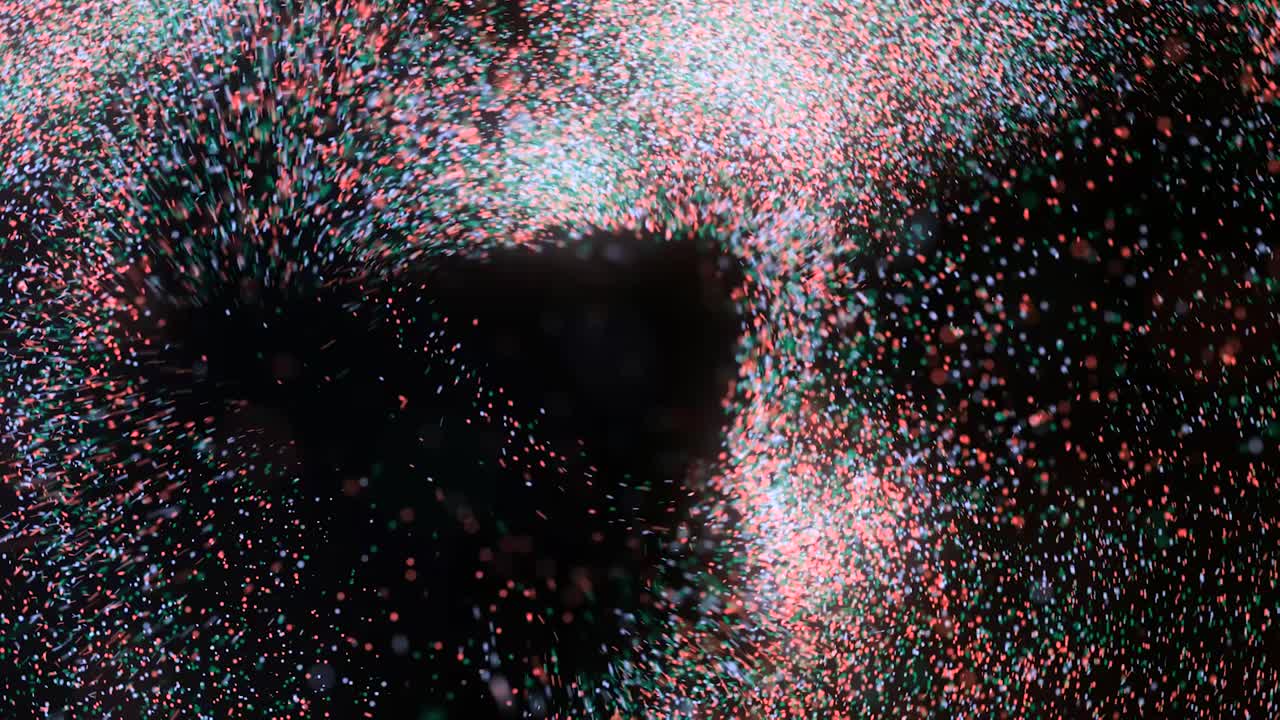 Abstract Colorful Particle Explosion