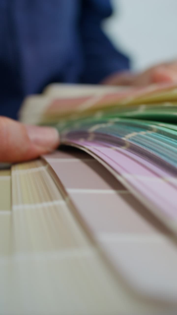 Person Looking at Paint Swatches