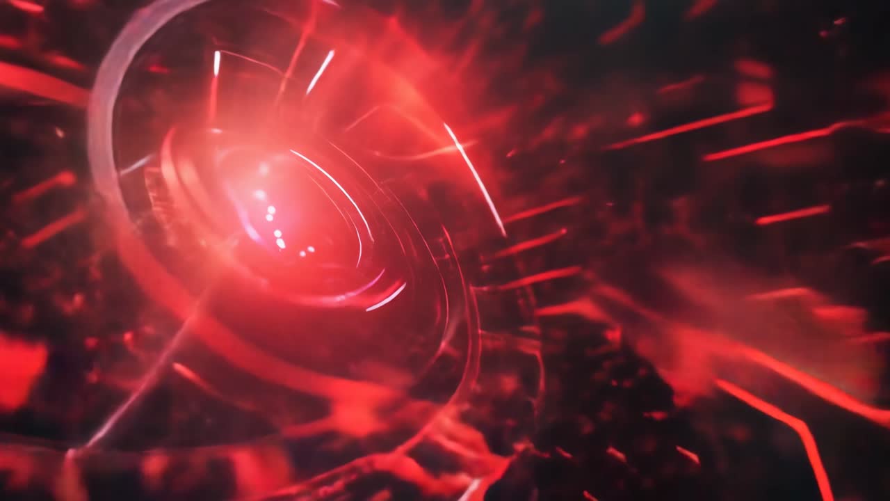 Abstract Red Technological Design