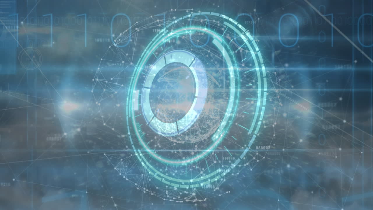 이진 코딩 데이터 처리를 통해 네트워크와 함께 범위 스캔의 애니메이션