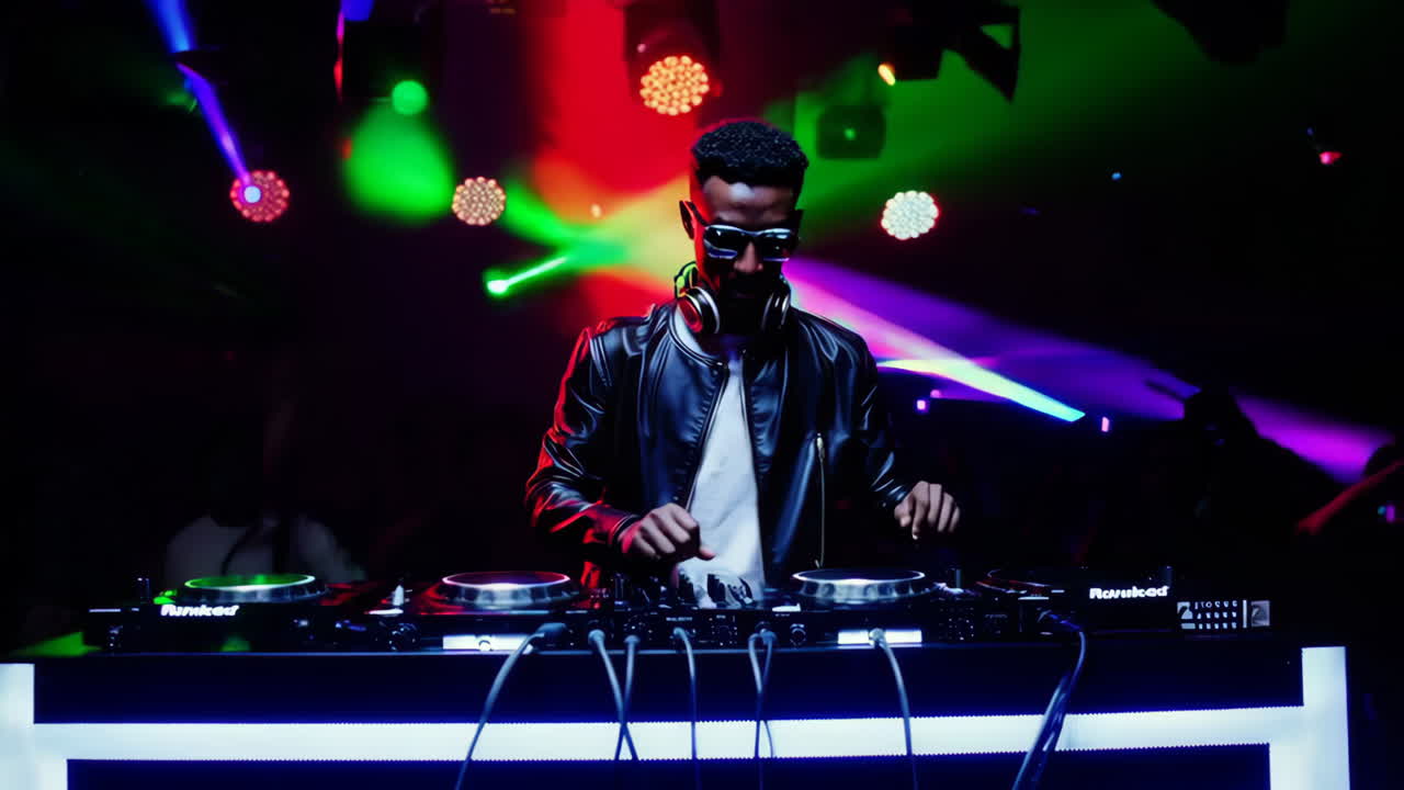 actuación de dj en un club nocturno