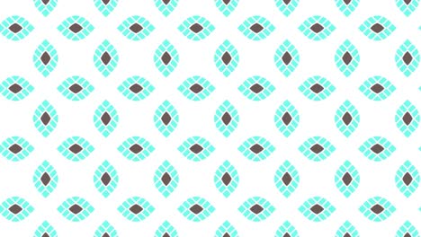 Bucle-De-Animación-De-Mosaico-De-Ladrillo-Azul-Pálido-Frondoso