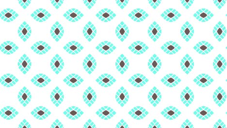 leafy pale blue brick tile animation loop