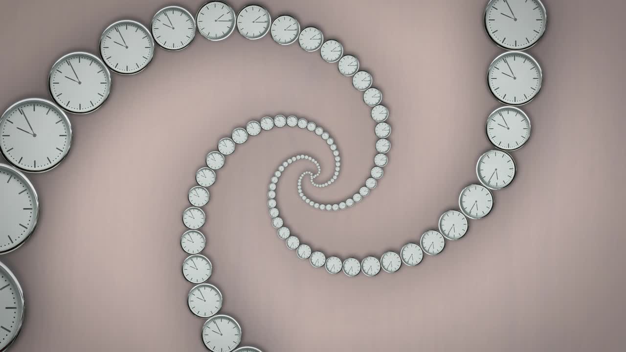 타임스 시계에서 만든 무한 상징