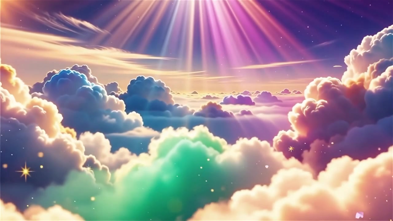 Christian Heavenly Light Worship Background