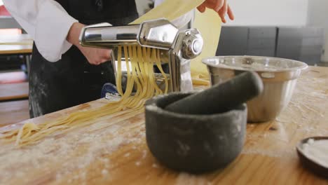 chef making pasta