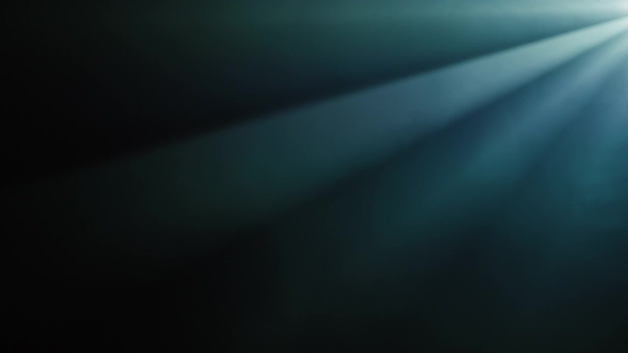 Volumetric Light Rays Shining Through Dark Haze