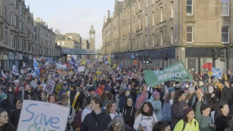 over 250000 people rally at the cop26 climate protest in glasgow.