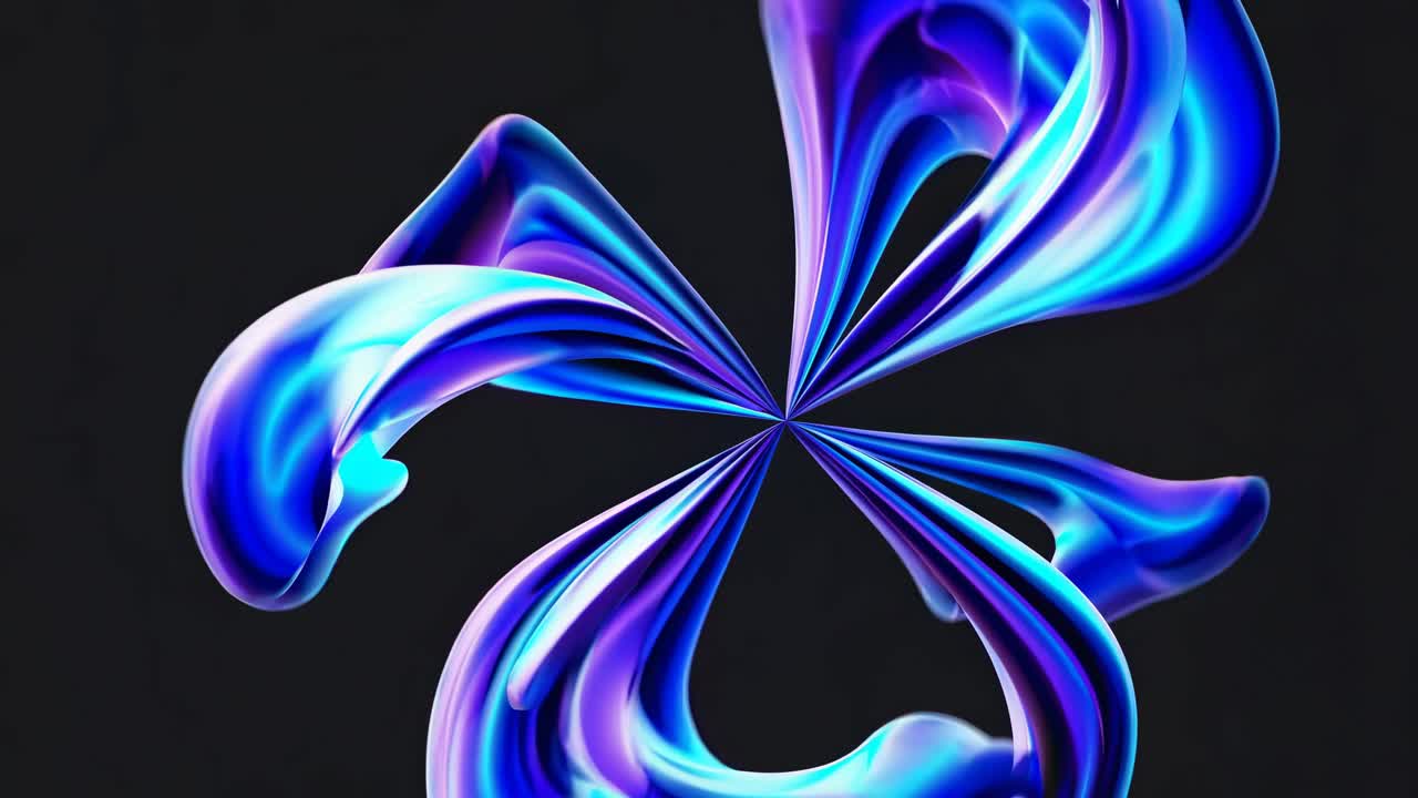 Abstract blue and purple swirls on a dark background, creating a dynamic and fluid design