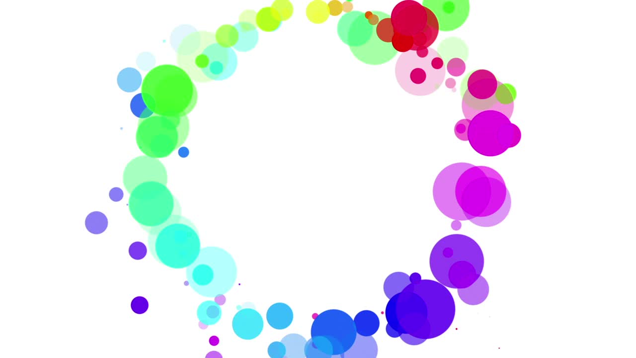 다채로운 원 추상적인 배경