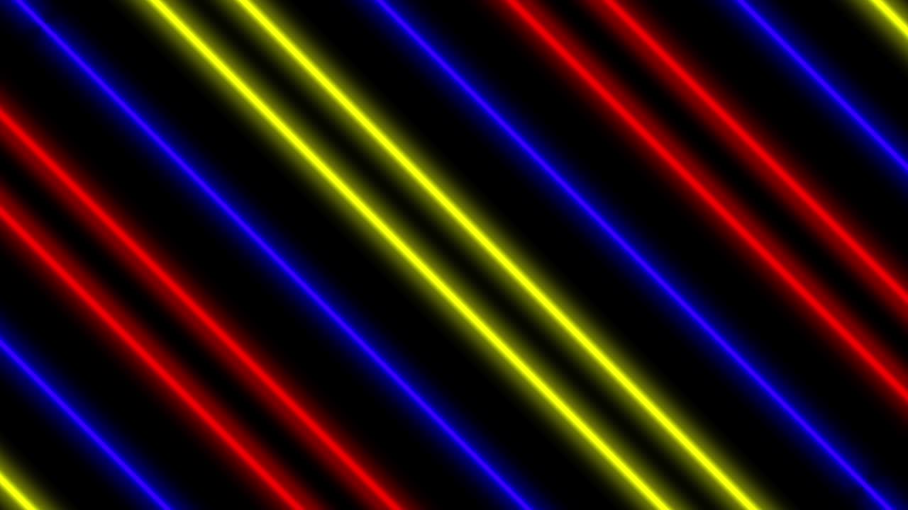 Neon line illumination animation motion graphics