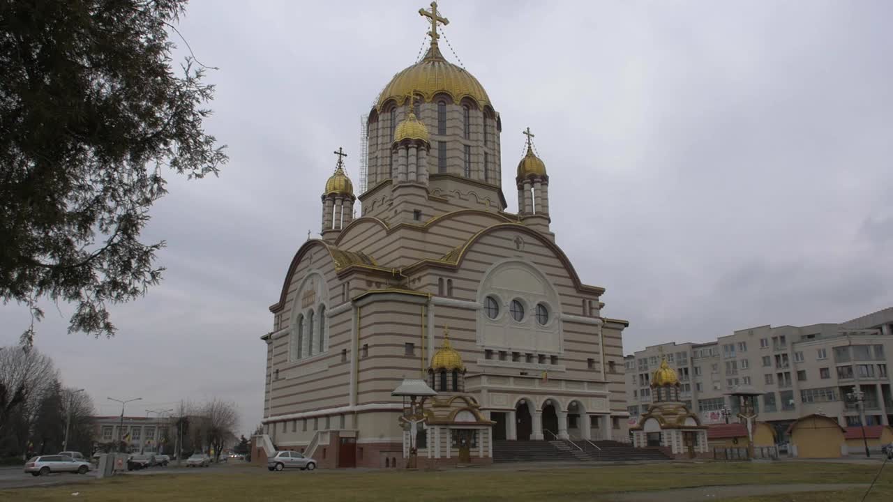 вид собора фагарас в брасовском уезде румынии