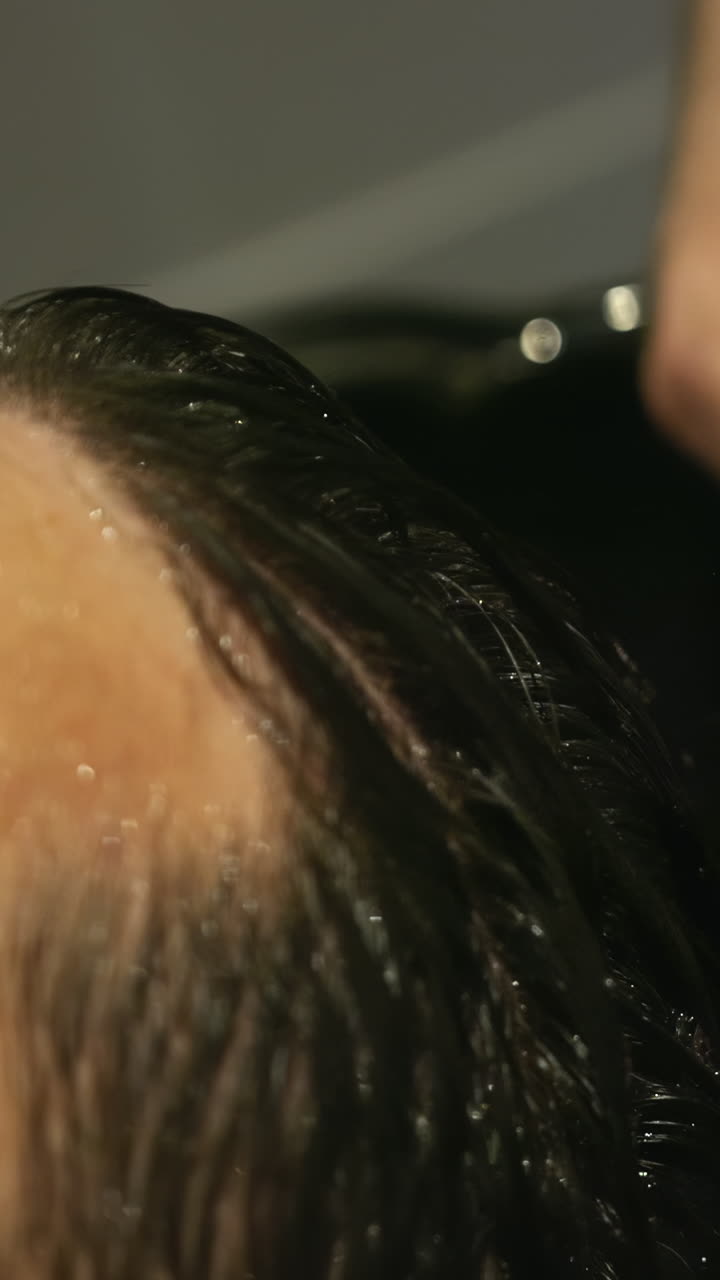 Close-up of a sweaty man