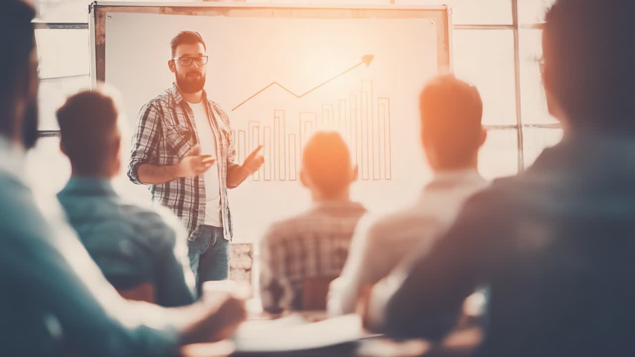 Una presentazione dinamica sulle strategie di crescita: coinvolgimento del pubblico, analisi e rappresentazione visiva dei dati per una comunicazione e un apprendimento efficaci
