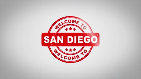 san diego welcome stamp