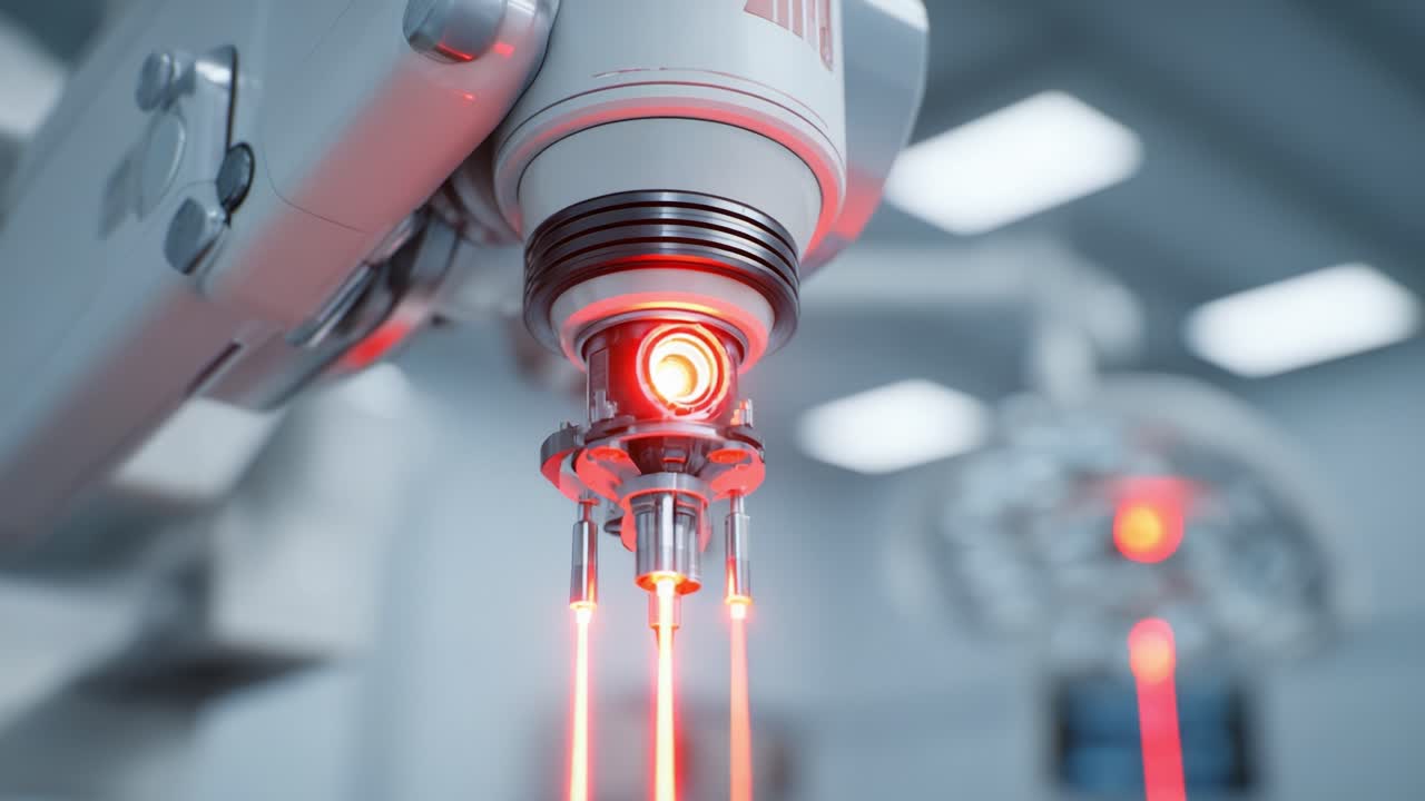 Advanced Surgical Robot: Precision Instruments in Action with Laser Technology for Enhanced Performance in Modern Medical Procedures