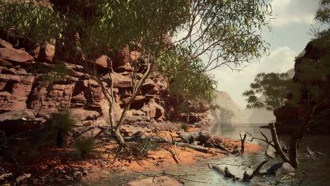 el río colorado con hermosas paredes de piedra arenisca y cañones