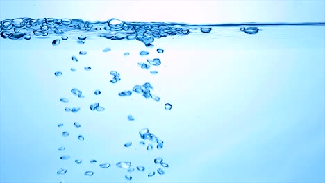 close up water in slow motion