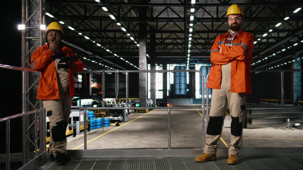 Portrait of professional engineer with hard hat and safety glasses