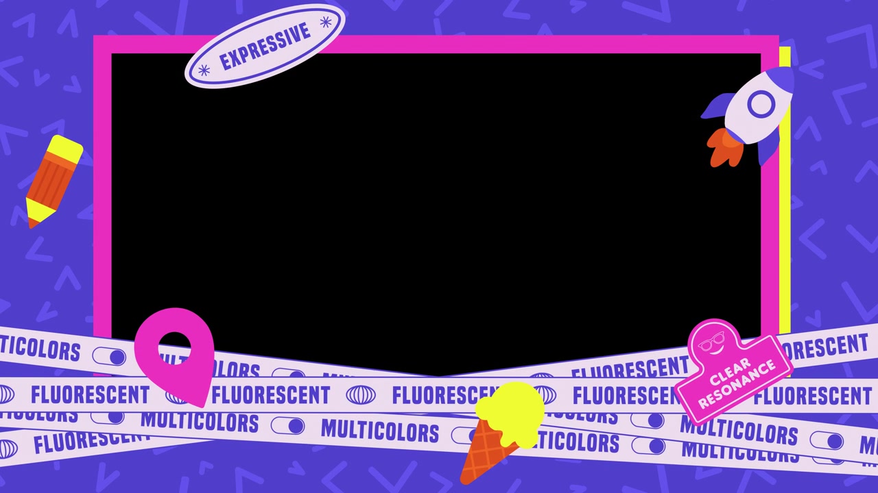Animated Retro Frame Elements