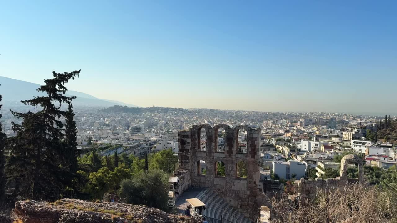 Panoramic View of Athens from the Acropolis