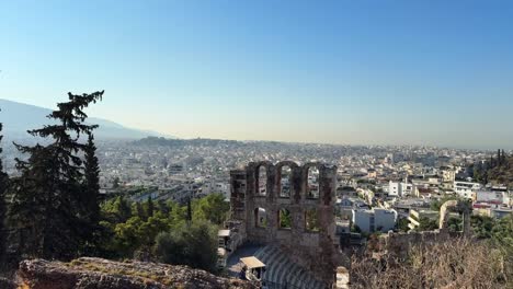 panoramic view of athens from the acropolis