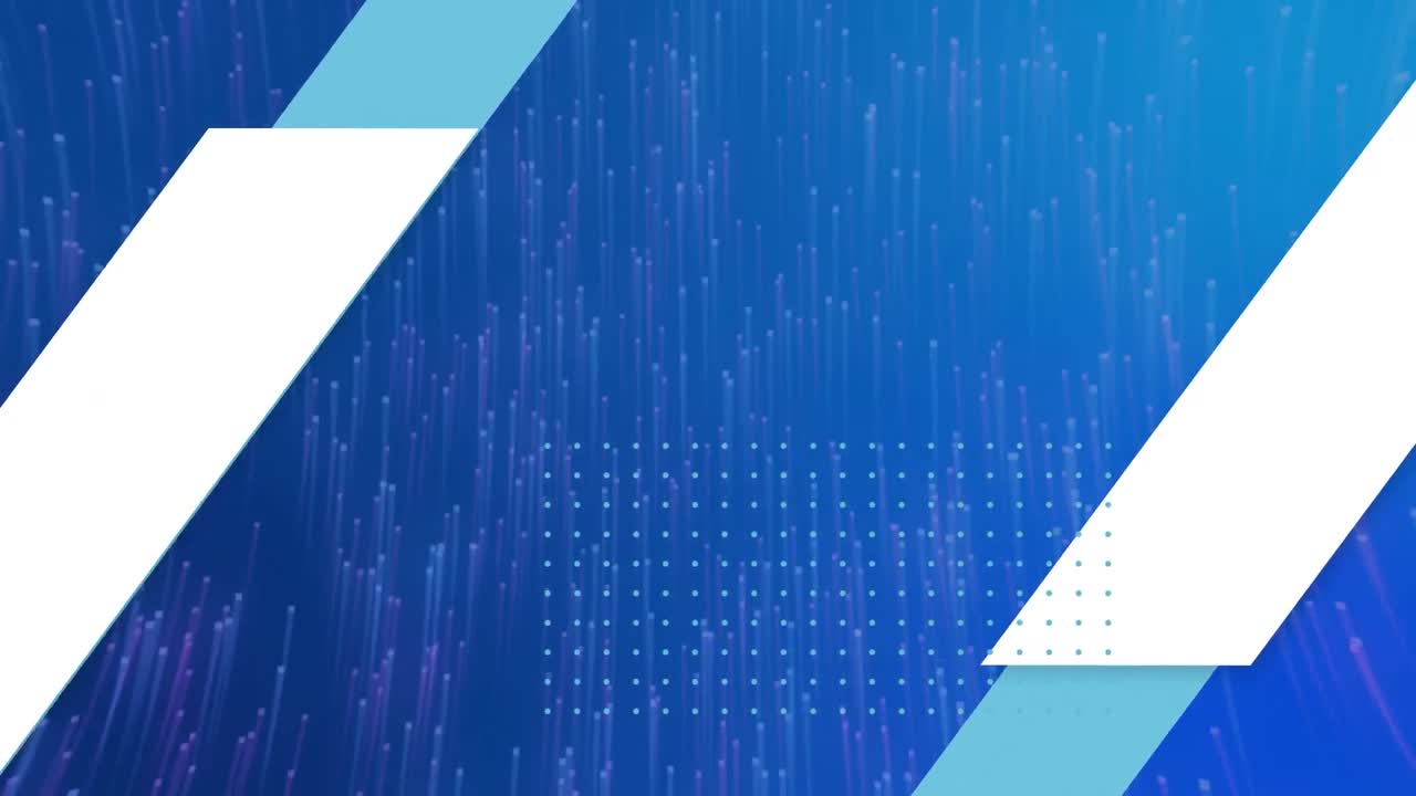 파란색 배경에서 움직이는 대각선의 애니메이션