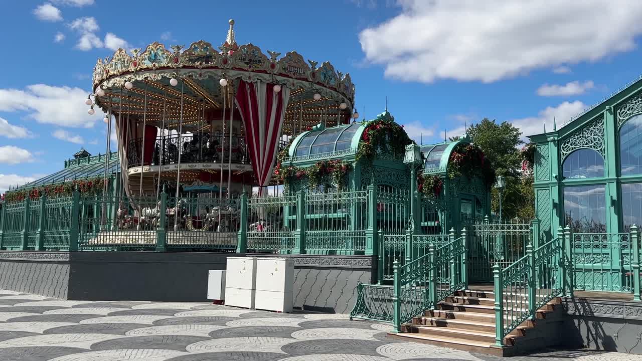 New merry-go-round in the central city park