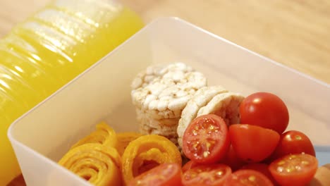 close-up of tomatoes with sweet food