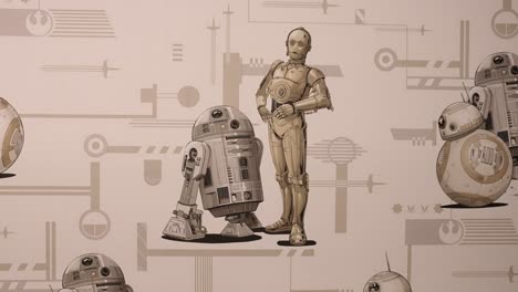 star wars wallpaper featuring r2d2 and c3po