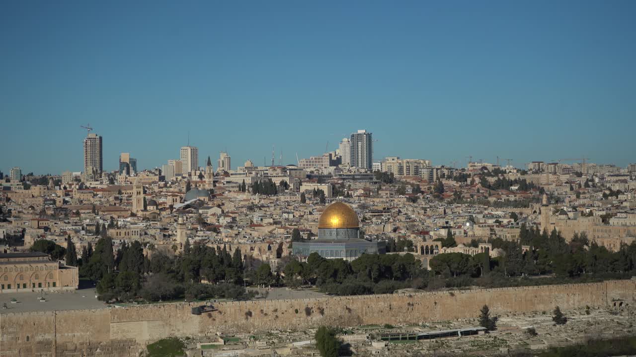jerusalem israel cityscape view middle east