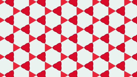 gráfico de movimiento geométrico abstracto con diferentes formas sobre fondo blanco