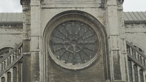 window of st catherine church in brussels