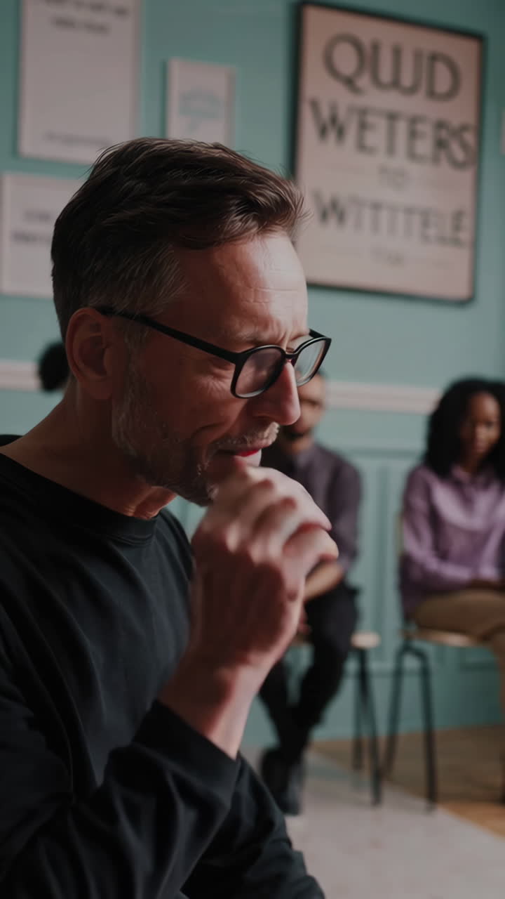 sesión de terapia en grupo